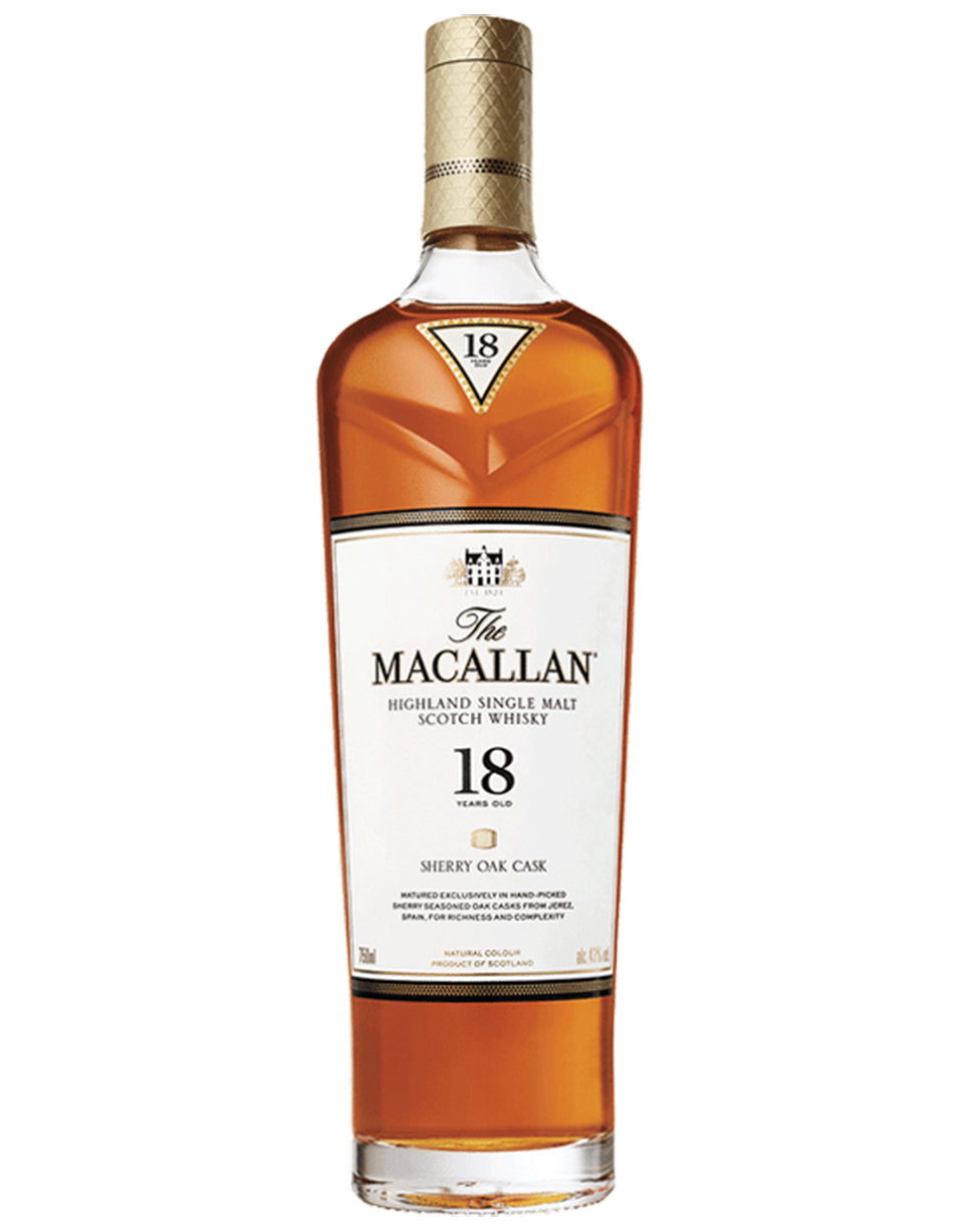 Macallan 18 Year Sherry Oak Scotch 750ml - The Macallan