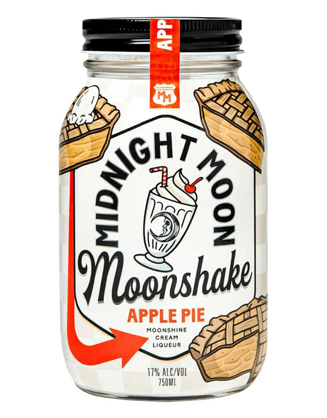 Midnight Moon Apple Pie Moonshake Cream Liqueur - Midnight Moon