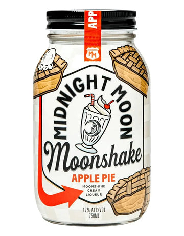 Midnight Moon Apple Pie Moonshake Cream Liqueur - Midnight Moon