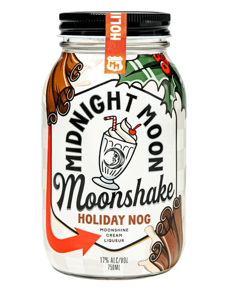 Midnight Moon Holiday Nog Moonshake Cream Liqueur - Midnight Moon