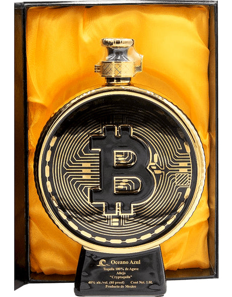 Buy Oceano Azul Bitcoin Cryptoquila Anejo Tequila