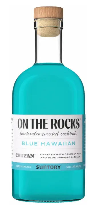 加冰蓝色夏威夷鸡尾酒