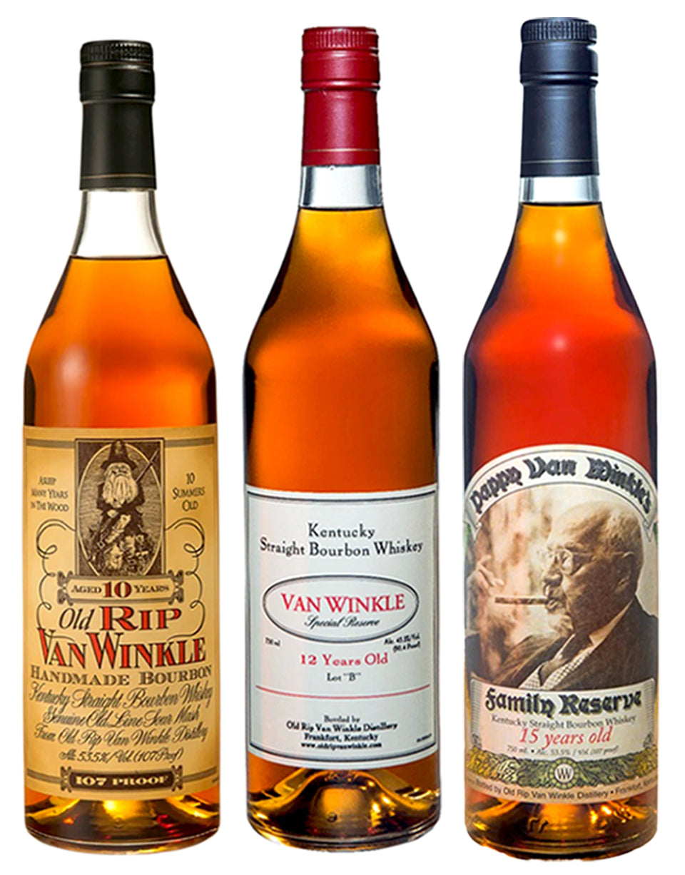 Buy Old Rip Van Winkle 10 Year & 12 Year & 15 Year Bundle