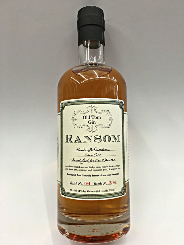 Ransom Old Tom Gin 750ml - Liquor