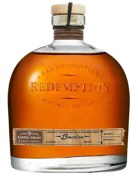 Buy Redemption 9 Year Old Barrel Proof Bourbon Whiskey 750ml