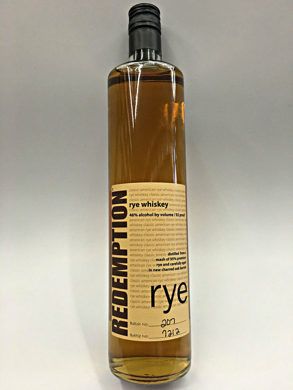 Redemption Rye Whiskey 750ml - Redemption