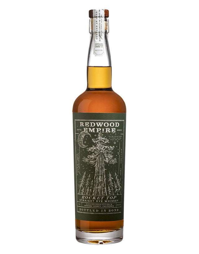 Redwood Empire Rocket Top Straight Rye Whiskey - Redwood Empire