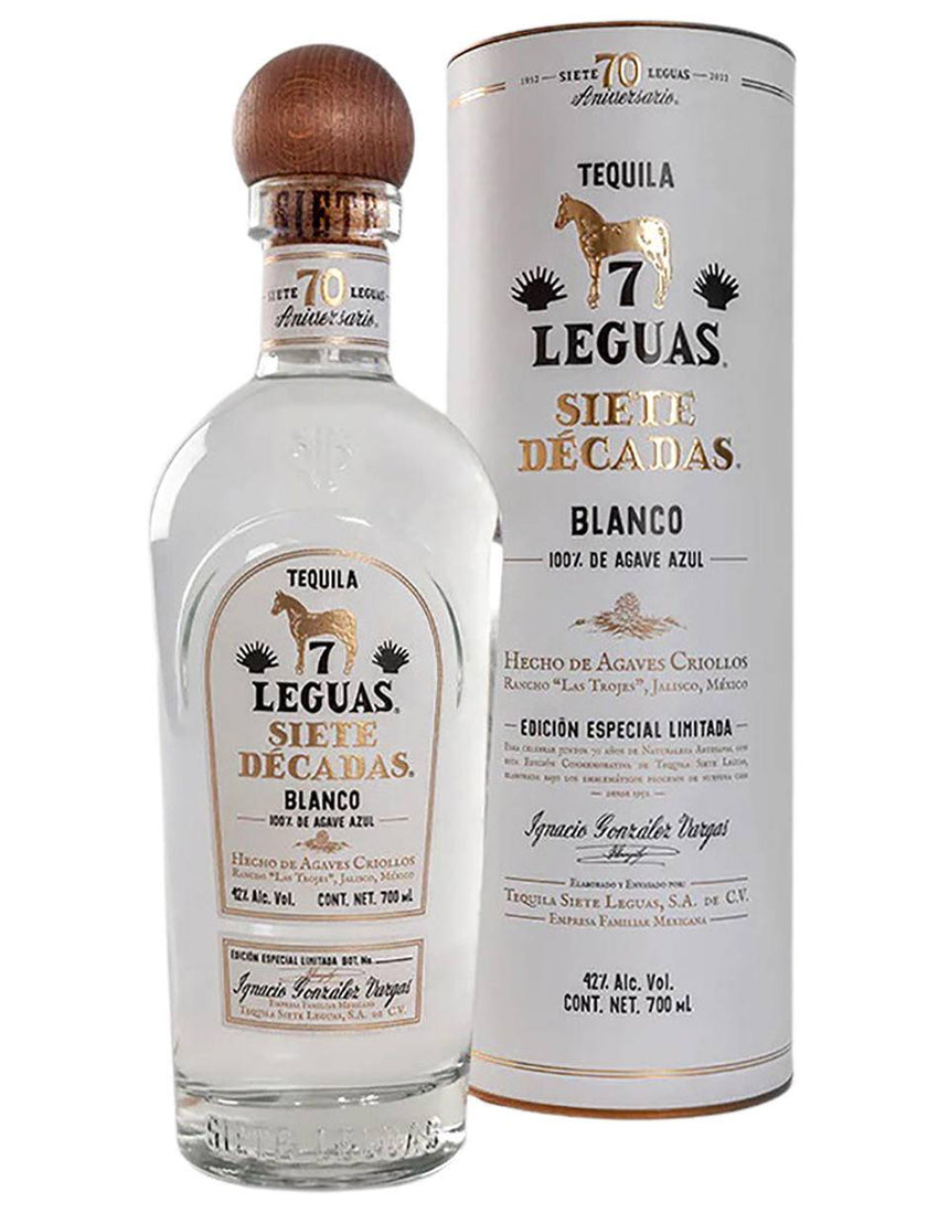 Siete Leguas Siete Décadas Blanco Tequila - Siete Leguas