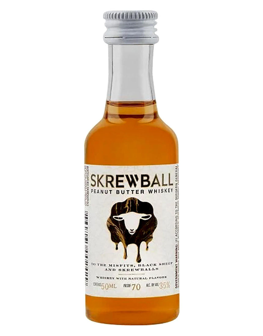 Skrewball Peanut Butter Flavored Whiskey 50ml - Skrewball