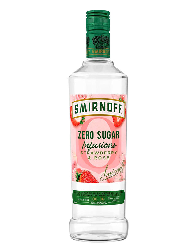 Smirnoff Zero Infusions Strawberry Rose 750ml - Smirnoff