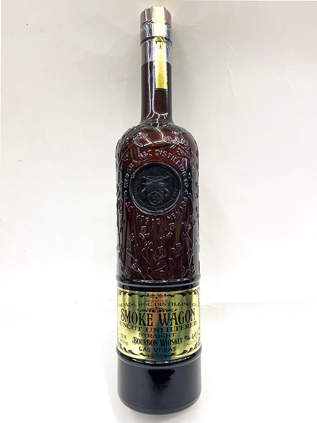 Smoke Wagon Uncut Unfiltered Bourbon 750ml - Smoke Wagon
