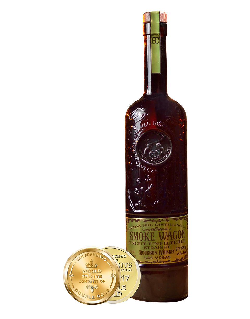 Smoke Wagon Uncut Unfiltered Bourbon 750ml - Smoke Wagon