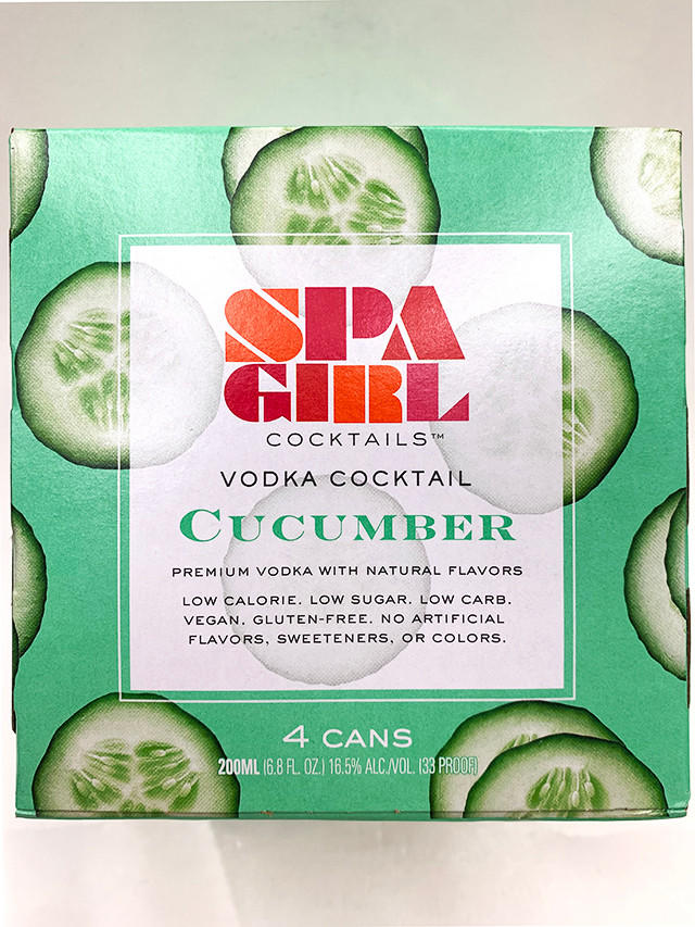 Spa Girl Cucumber Can 4Pk - Spa Girl