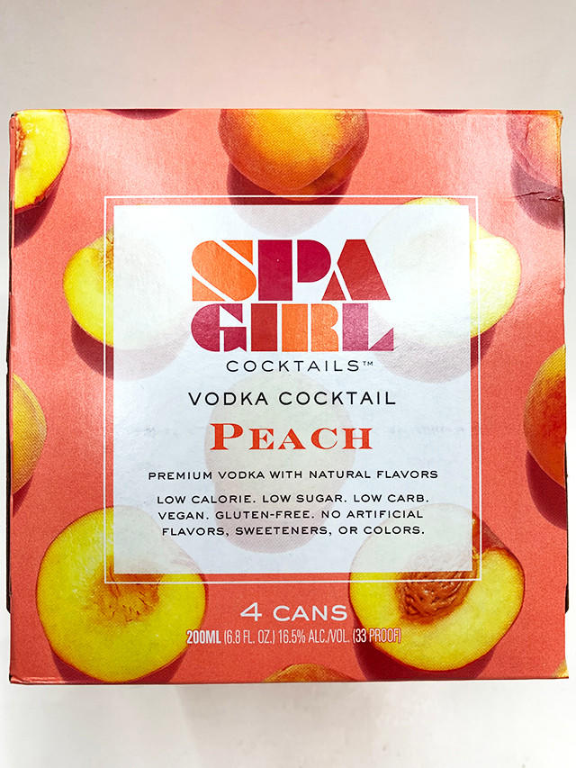 Spa Girl Peach Can 4Pk - Spa Girl