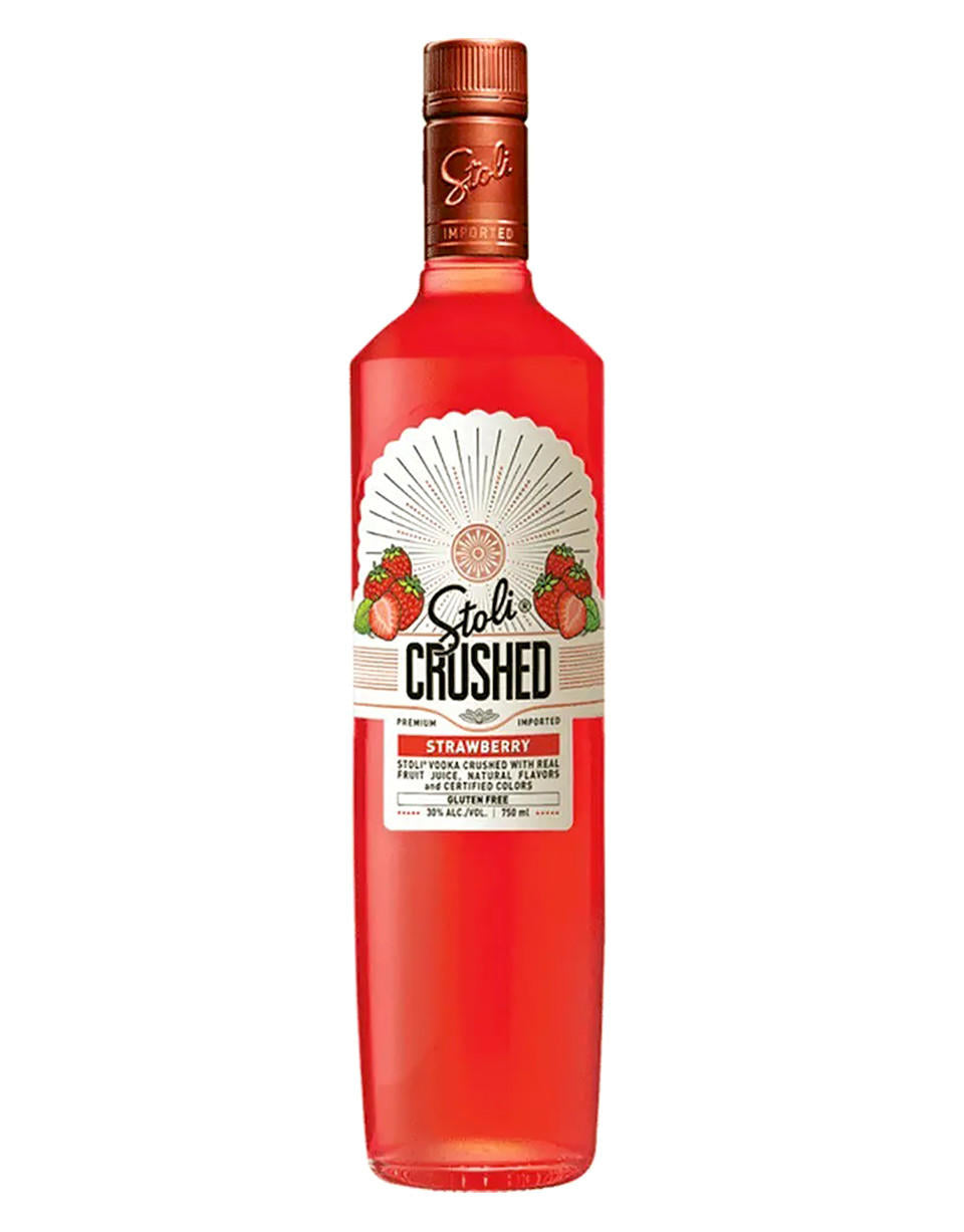 Stoli Crushed Strawberry 750ml - Stolichnaya Vodka