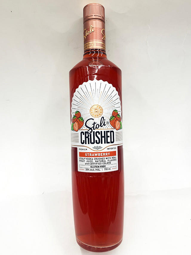 Stoli Crushed Strawberry 750ml - Stolichnaya Vodka