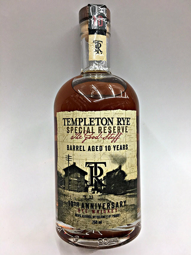 Templeton Rye 10 Whiskey 750ml - Templeton