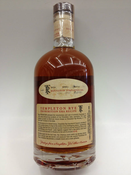 Templeton Rye 4 Year Whiskey 750ml - Templeton