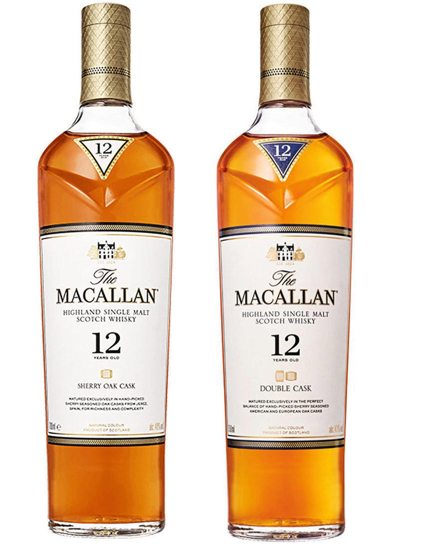 Macallan 12 Year Sherry & Double Cask Scotch - The Macallan