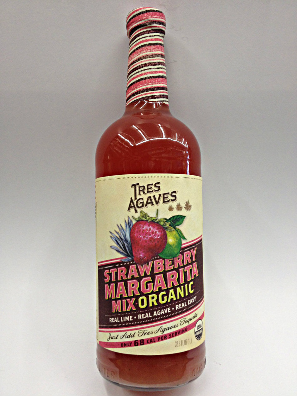 Buy Tres Agaves Organic Strawberry Margarita Mix Quality Liquor Store