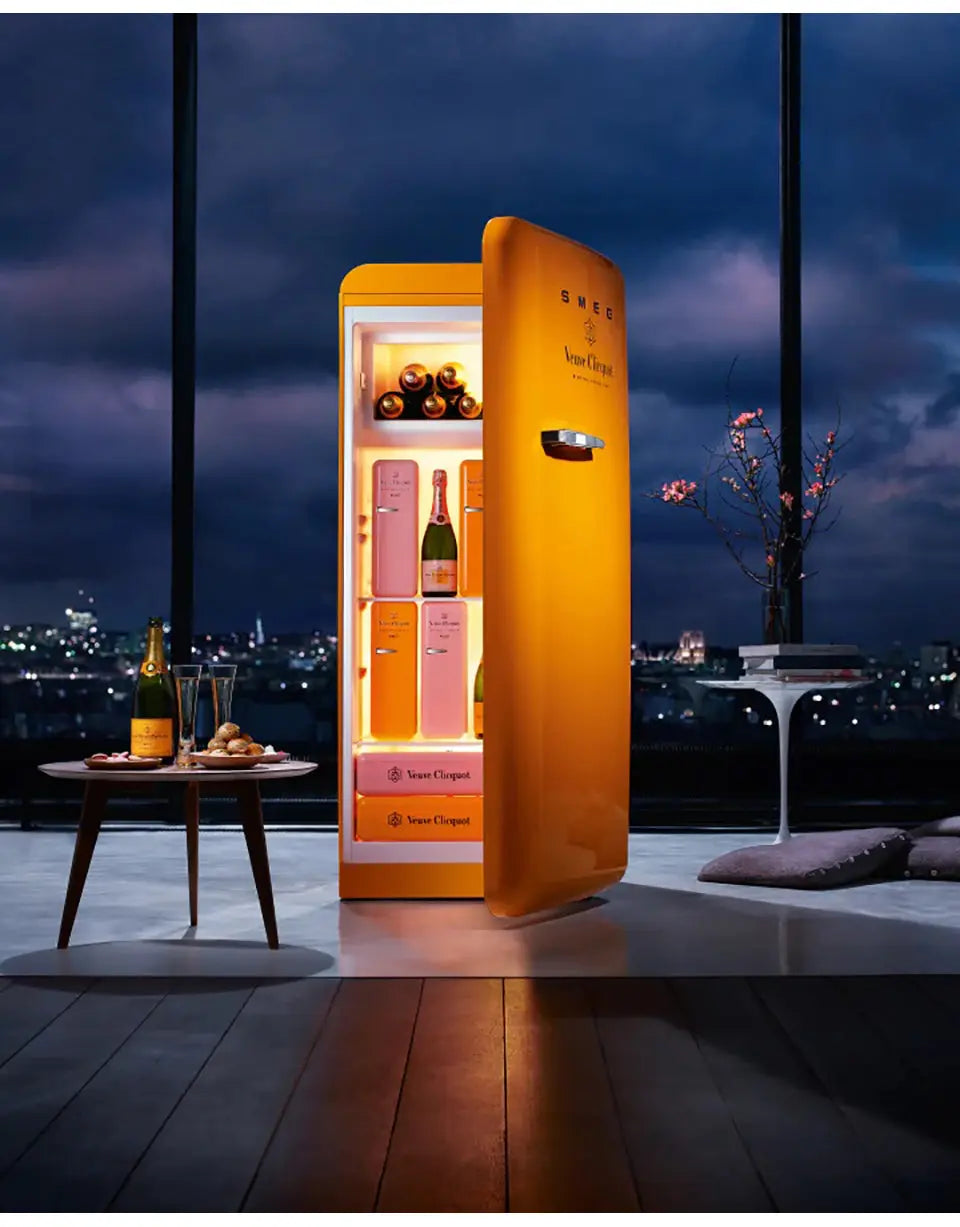 Veuve Clicquot Rosé SMEG Fridge Champagne