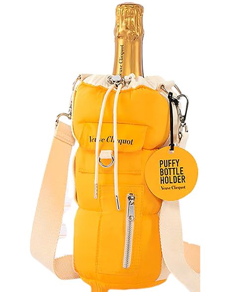 Veuve Clicquot Brut Yellow Label Champagne with Puffy Bottle Holder