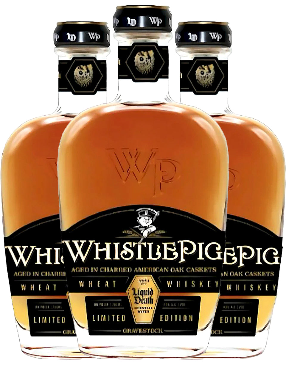 Buy Whistlepig x Liquid Death Gravestock Wheat Whiskey 3-Pack