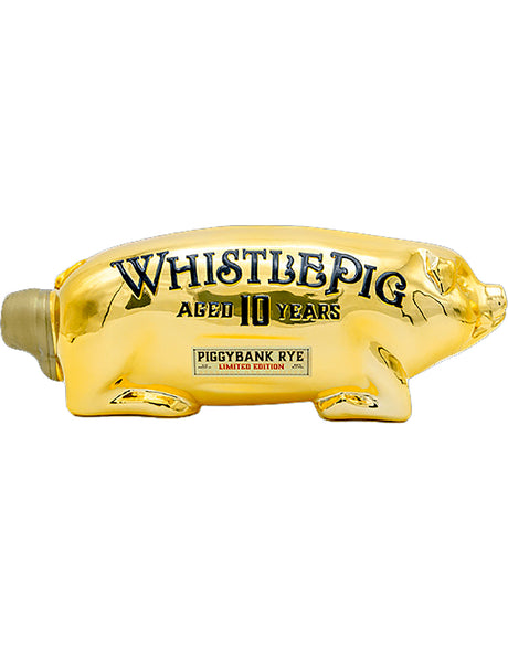 Buy WhistlePig PiggyBank Limited Edition Gold 10 Year Rye Whiskey