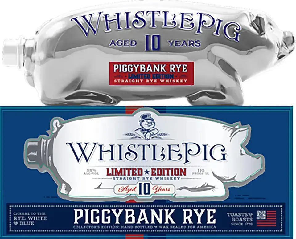WhistlePig 10YearsAgedRyeWhiskey 2本セット WhistlePig Piggybank Rye, White, and Blue 10 Year | QLS
