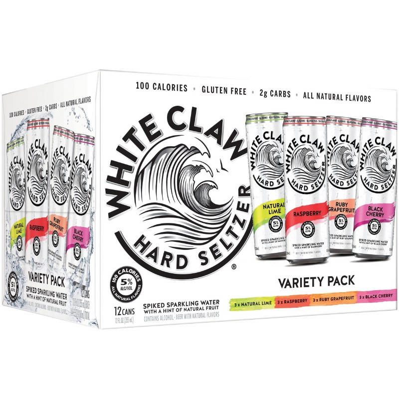 White Claw Hard Seltzer Variety Pack #1 12Pk - White Claw